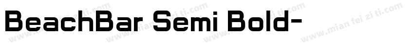 BeachBar Semi Bold字体转换